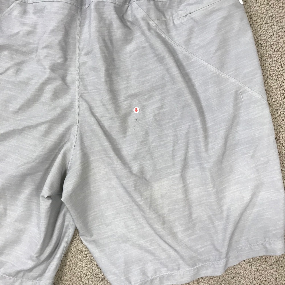 Birddogs Boom Athletic Shorts Mens XL Long Gray Lined Gym Running Workout Pocket - Picture 5 of 7